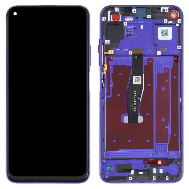 Original LCD Screen For Honor 20 / Huawei Nova 5T Digitizer Full Assembly with Frame(Black)