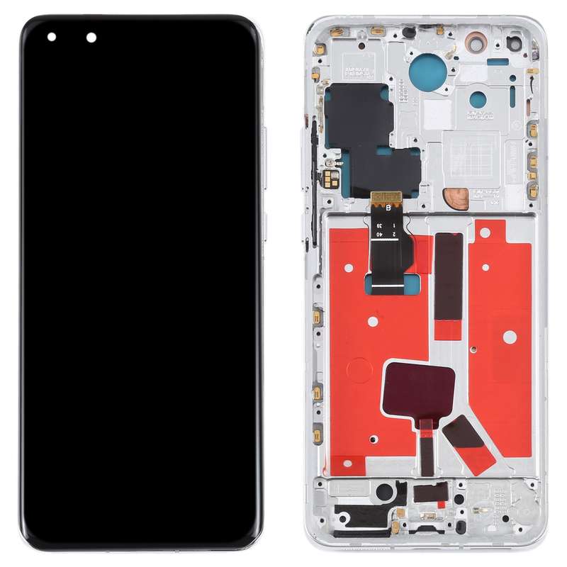 Original LCD Screen For Huawei P40 Pro Digitizer Full Assembly with Frame (Black)