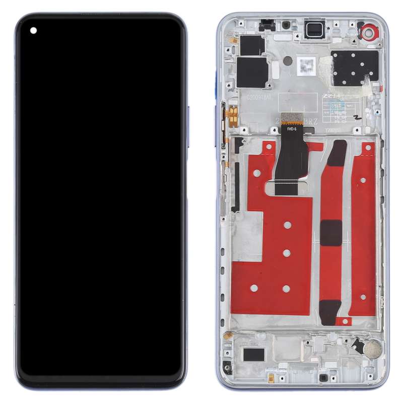 Original LCD Screen For Huawei Nova 7 SE / Honor 30S Digitizer Full Assembly with Frame(Black)