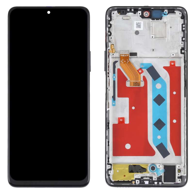 Original LCD Screen For Honor X30 Digitizer Full Assembly with Frame (Black)