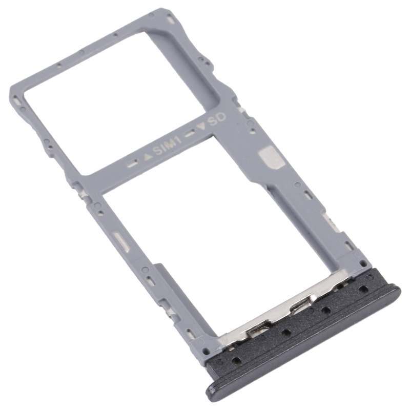For TCL 20 XE Original SIM Card Tray + Micro SD Card Tray(Black)