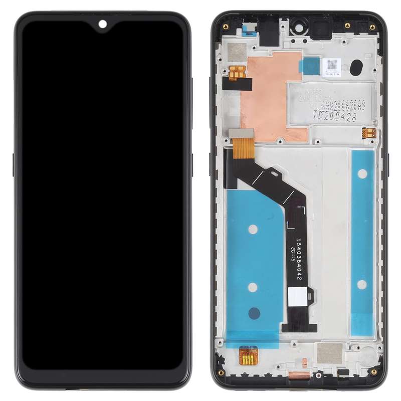 Original LCD Screen For Nokia 7.2 / 6.2 Digitizer Full Assembly with Frame(Black)
