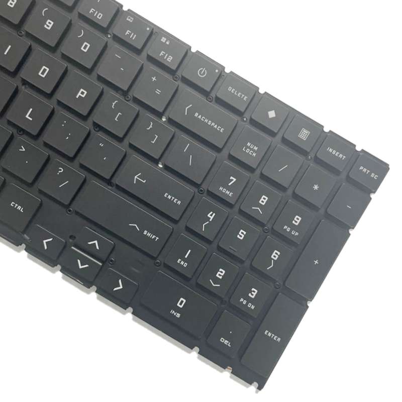US Version Keyboard with Colorful Backlight / Number Key For HP OMEN 15 2020 15-EK 15-EN EK1016TX EK