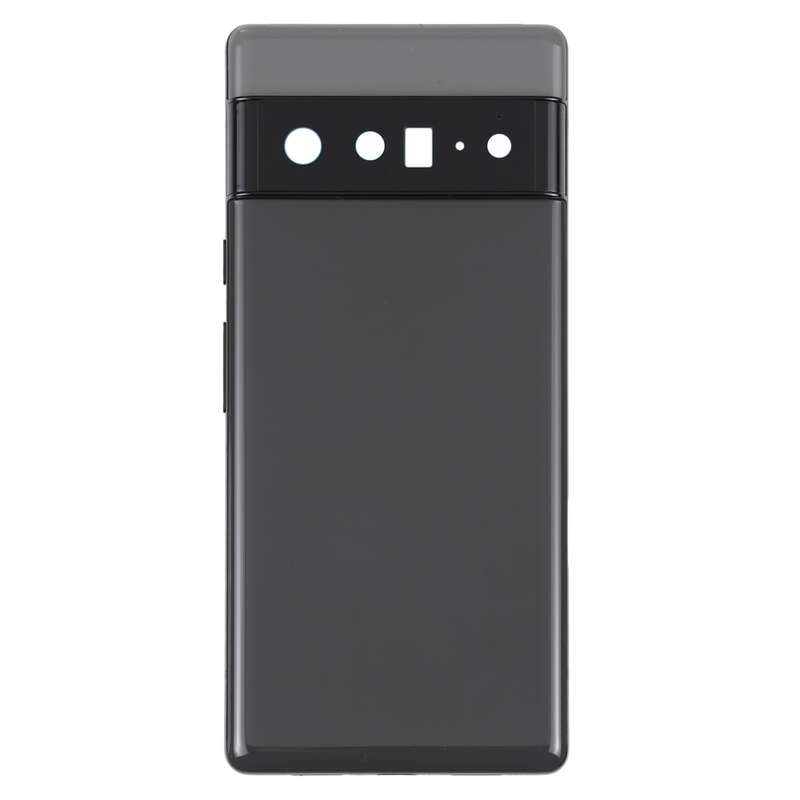 For Google Pixel 6 Pro Battery Back Cover with Middle Frame(Black)