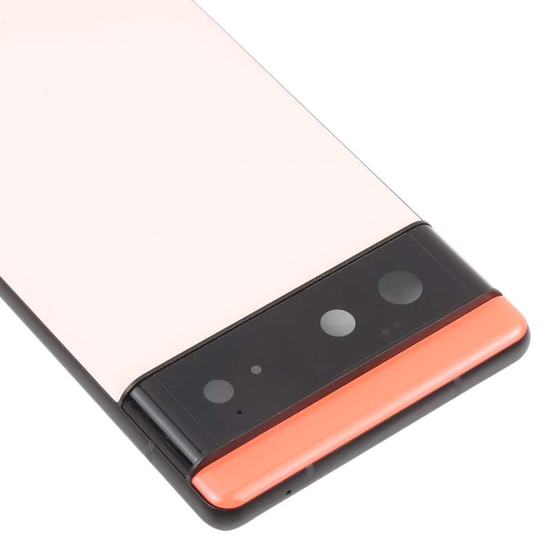 For Google Pixel 6 Battery Back Cover with Middle Frame(Black)