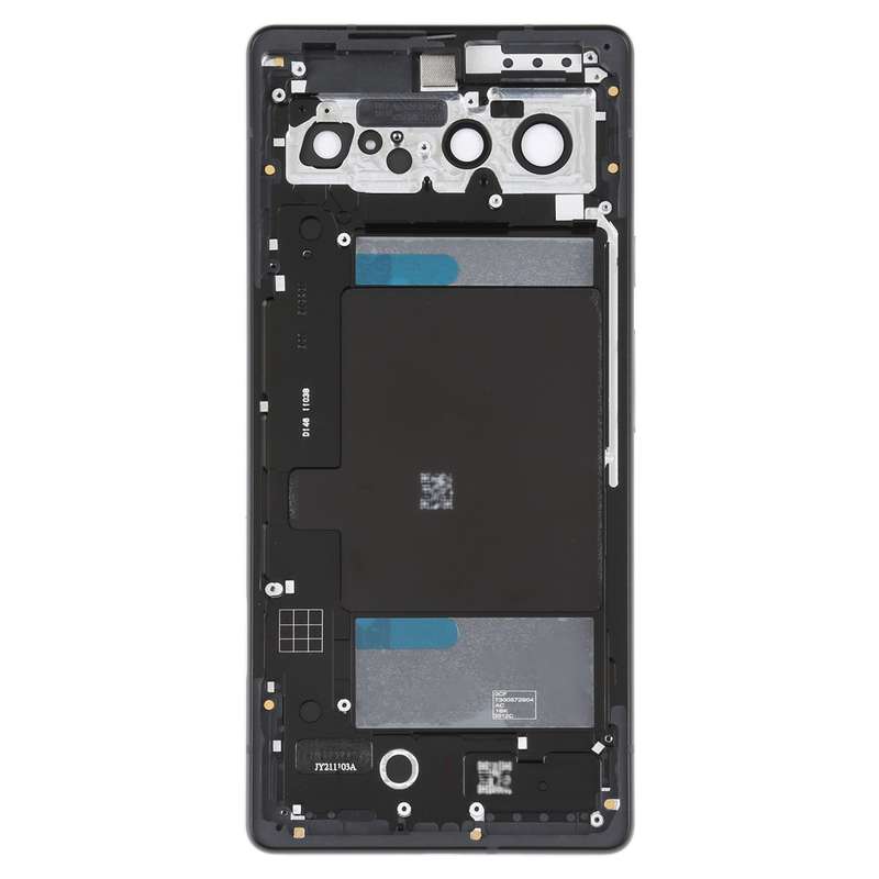 For Google Pixel 6 Battery Back Cover with Middle Frame(Black)