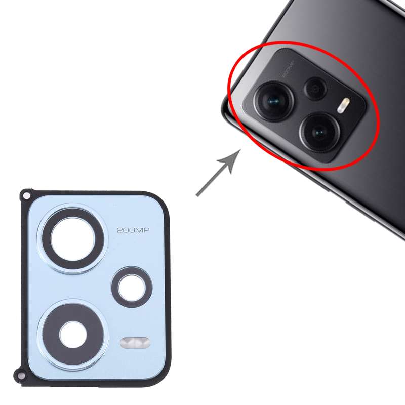 Back Camera Lens Frame for Xiaomi Redmi Note 12 Pro+ (Black)