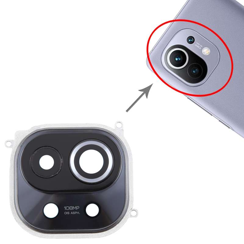 For Xiaomi Mi 11 Back Camera Lens Frame (Blue)