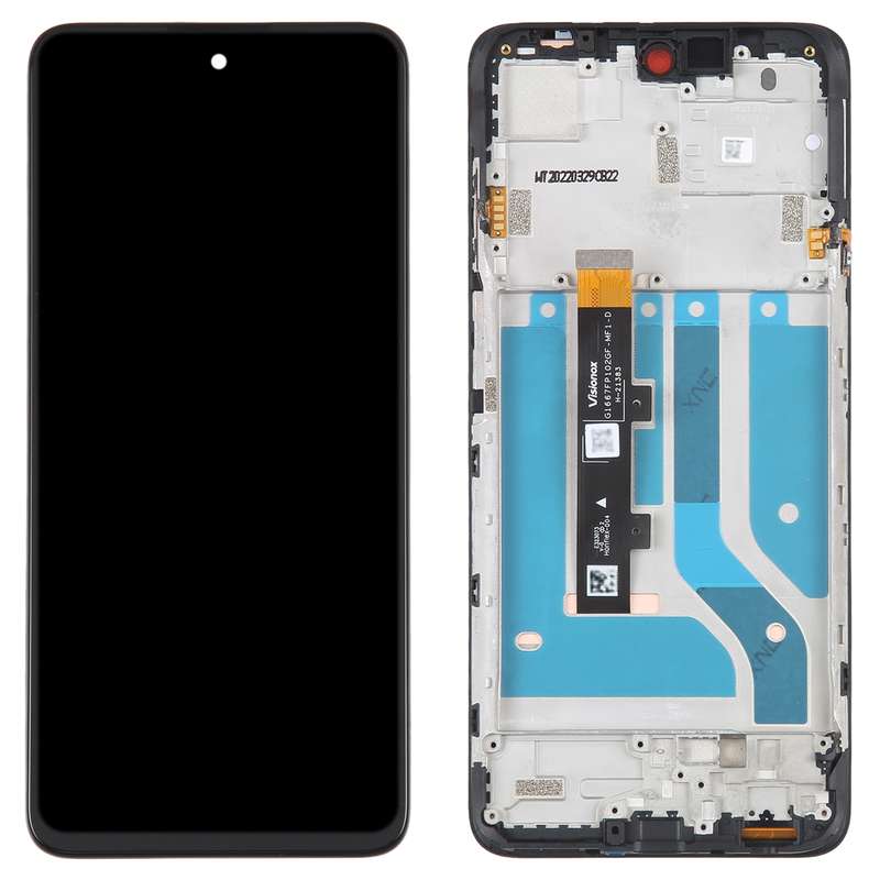 Original OLED LCD Screen For Motorola Edge 20 Fusion / Edge 20 Lite Digitizer Full Assembly with Fra