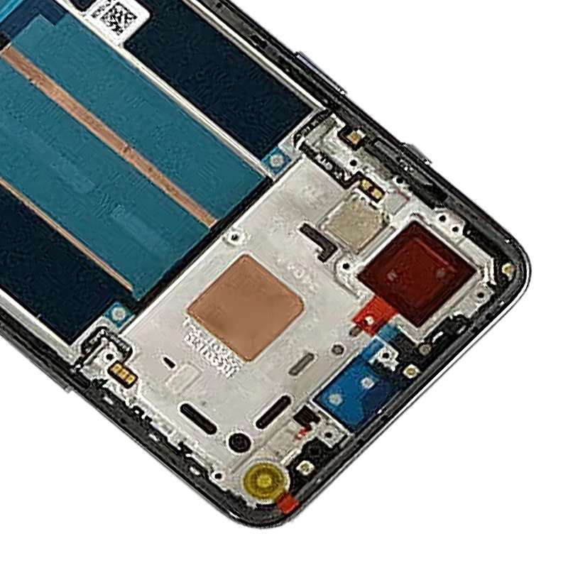 AMOLED LCD Screen for OnePlus Nord 2T CPH2399 CPH2401 Digitizer Full Assembly with Frame (Black)