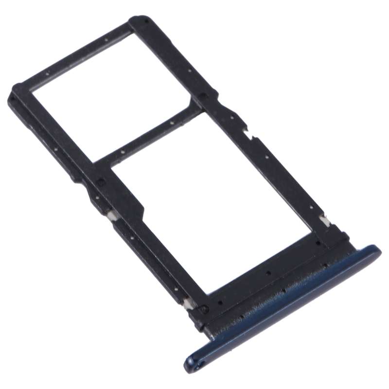 For Motorola Moto One Fusion Plus Original SIM Card Tray + Micro SD Card Tray (White)
