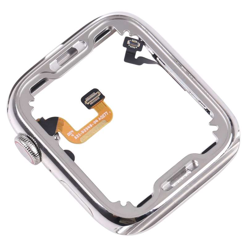For Apple Watch Series 6 44mm Stainless Steel Middle Frame Bezel Plate with Loudspeaker / Power / Ro
