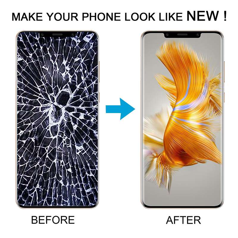 Original LCD Screen For Huawei Mate 50 Pro Digitizer Full Assembly with Frame(Black)