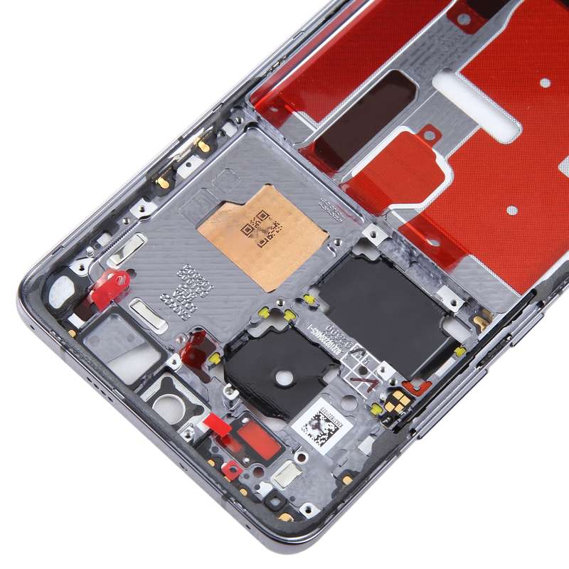 For Huawei P50 Pro Front Housing LCD Frame Bezel Plate(Black)