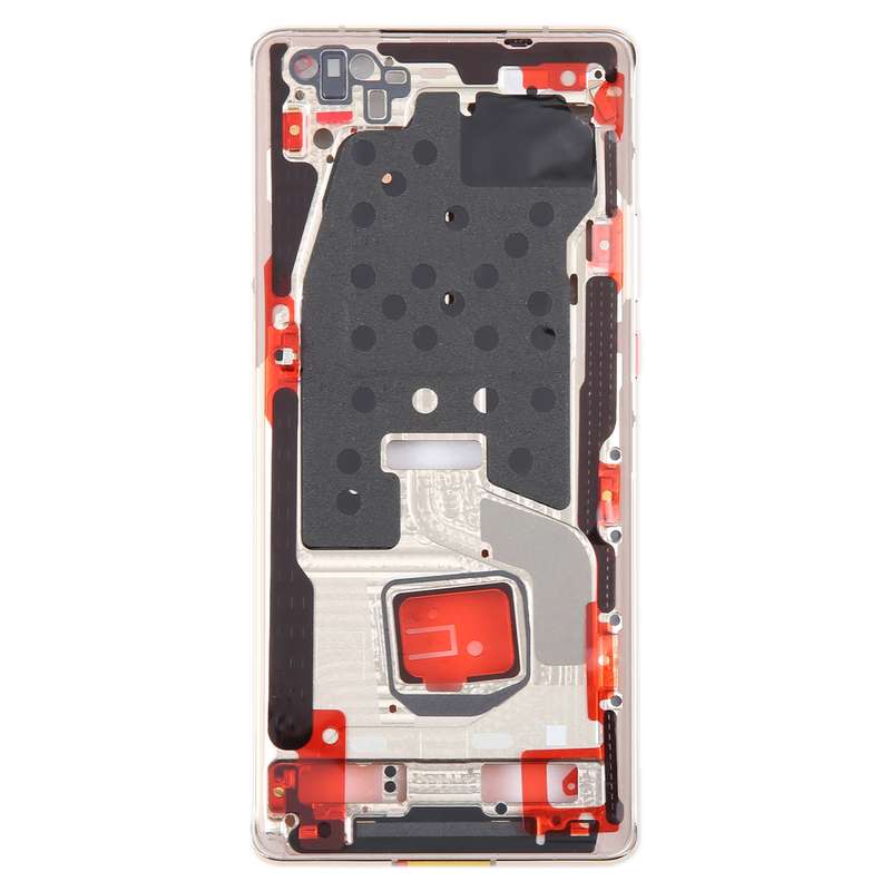 For Huawei Mate 40 Pro Front Housing LCD Frame Bezel Plate(Black)