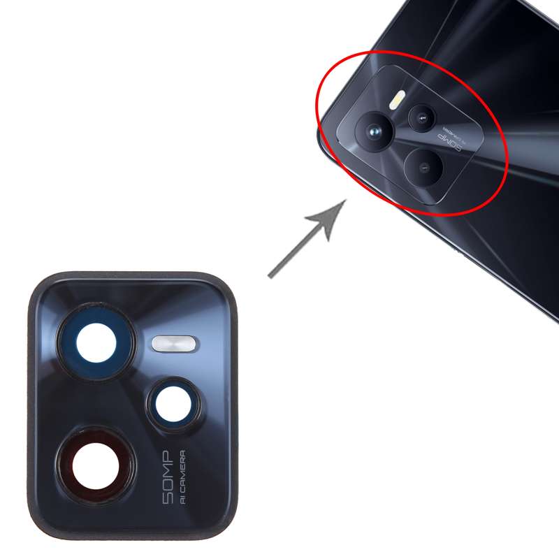 For Realme C35 Original Camera Lens Cover (Black)