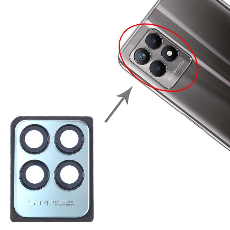 For Realme 8i Original Camera Lens Cover (Black)