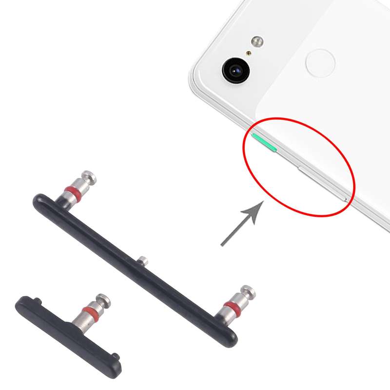 For Google Pixel 3 Original Power Button + Volume Button Control Button (Silver)