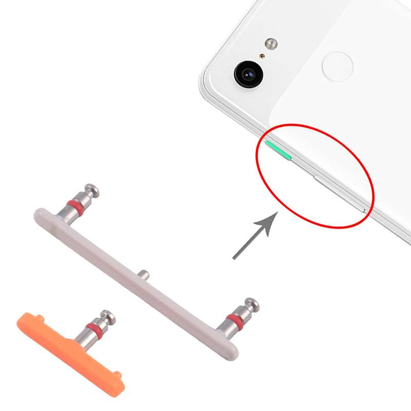 For Google Pixel 3 Original Power Button + Volume Button Control Button (Silver)
