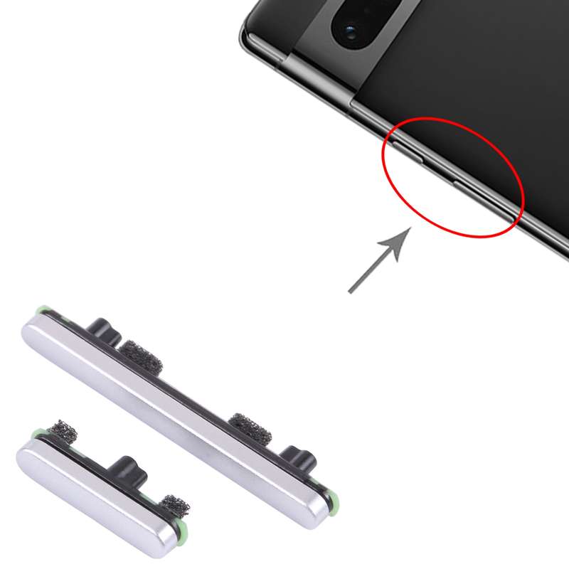 For Google Pixel 7 Pro Original Power Button + Volume Button Control Button (Black)