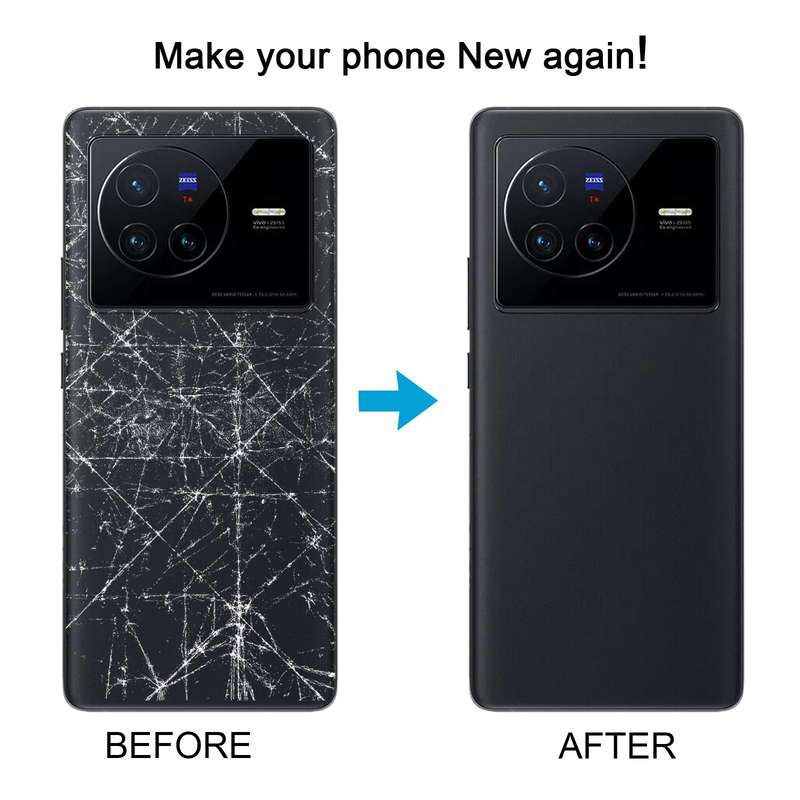 For vivo X80 Original Battery Back Cover (Black)
