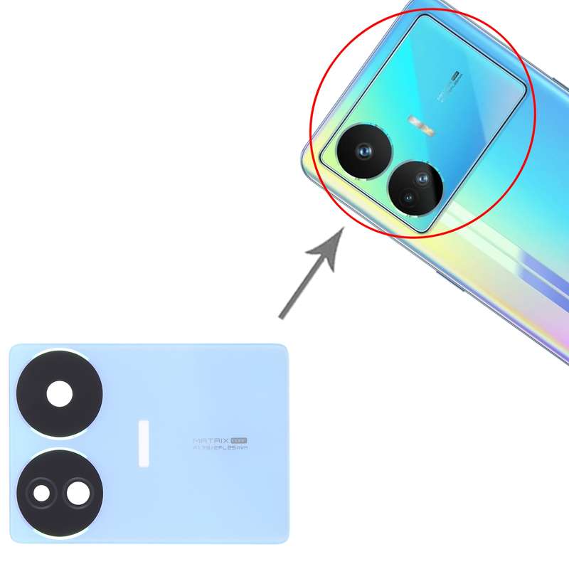 For Realme GT Neo5 SE Original Back Camera Lens (Black)