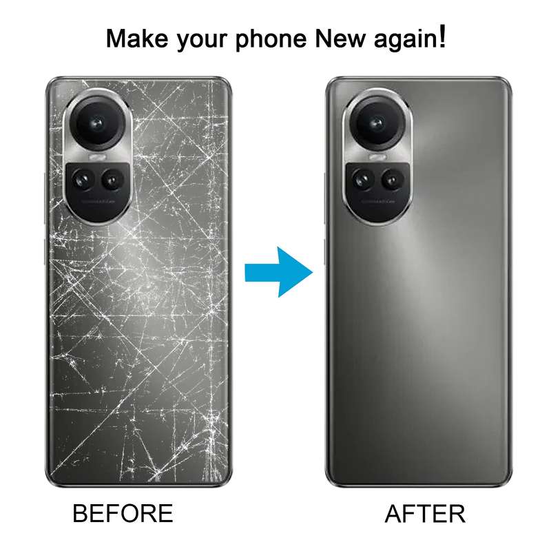 For OPPO Reno10 Global Original Battery Back Cover with Camera Lens Cover (Grey)