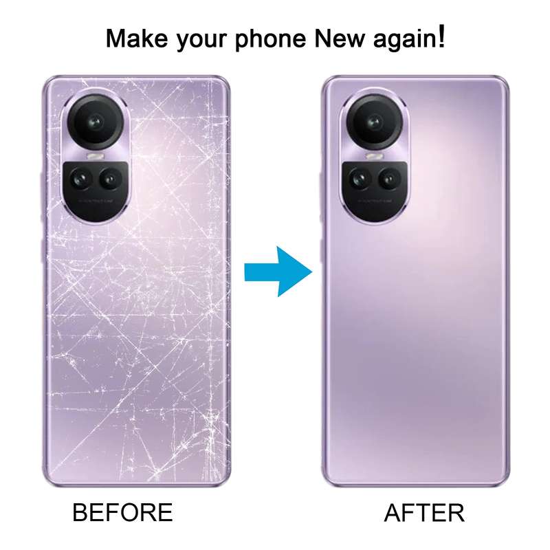 For OPPO Reno10 Pro Global Original Battery Back Cover with Camera Lens Cover(Purple)