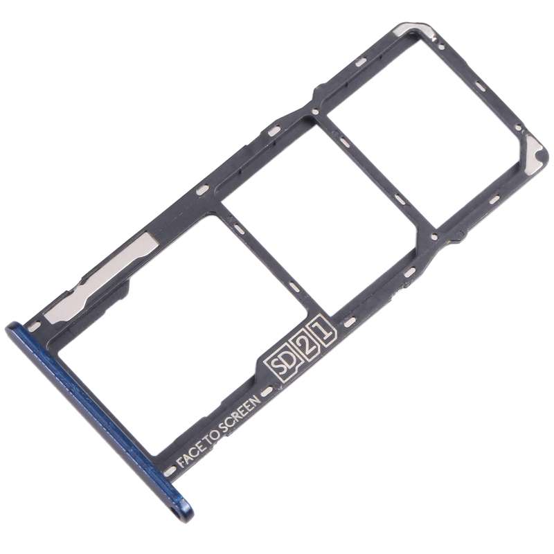 For Motorola Moto G7 Play SIM Card Tray + SIM Card Tray + Micro SD Card Tray (Purple)