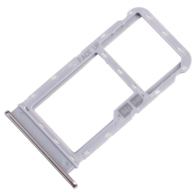 For Motorola Moto G Fast SIM Card Tray + Micro SD Card Tray (Silver)