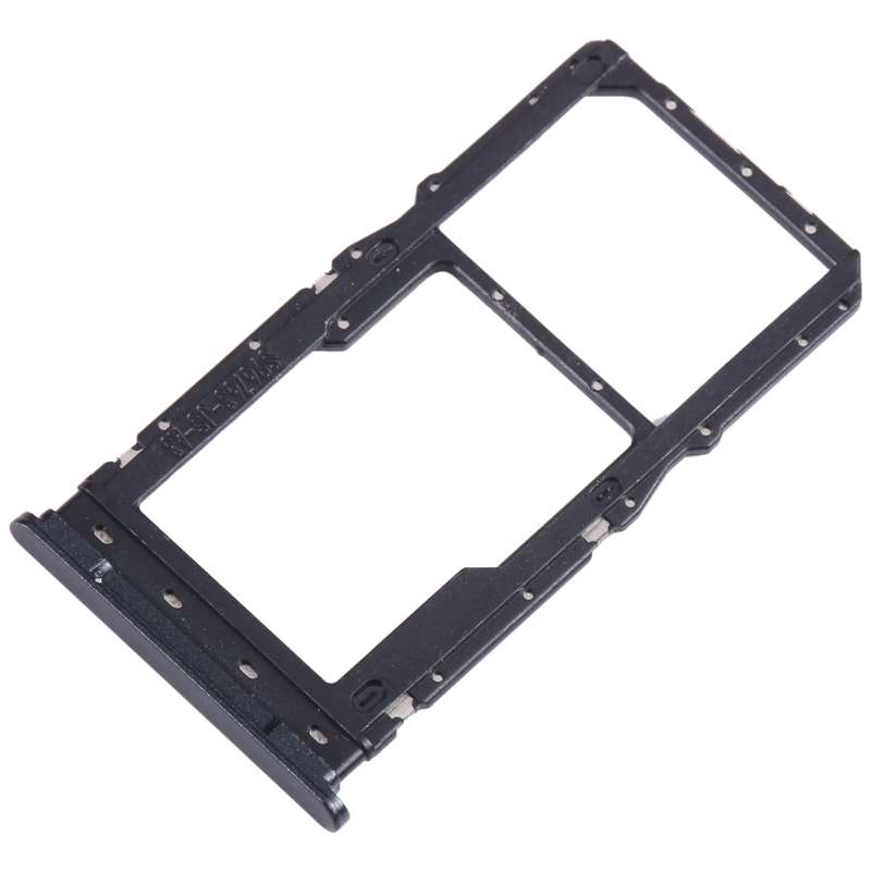 For Motorola Moto G Pure SIM Card Tray + Micro SD Card Tray (Black)