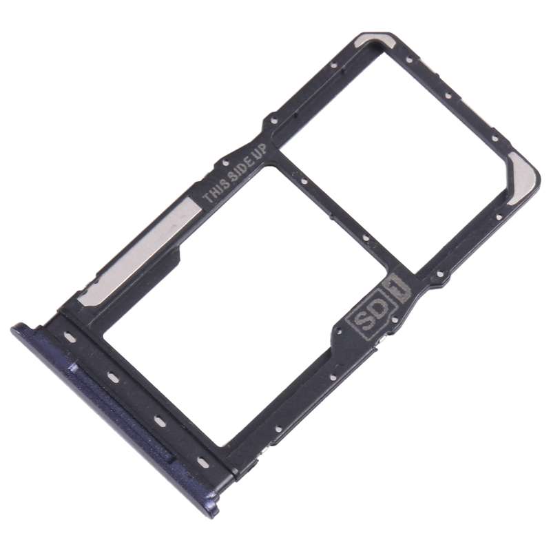 For Motorola Moto G Pure SIM Card Tray + Micro SD Card Tray (Black)