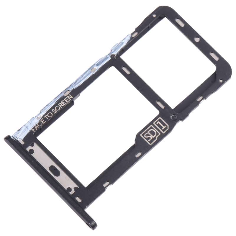 For Motorola Moto G7 Power US Version SIM Card Tray + Micro SD Card Tray (Black)
