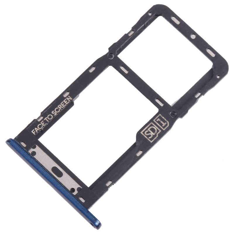 For Motorola Moto G7 Power US Version SIM Card Tray + Micro SD Card Tray (Black)