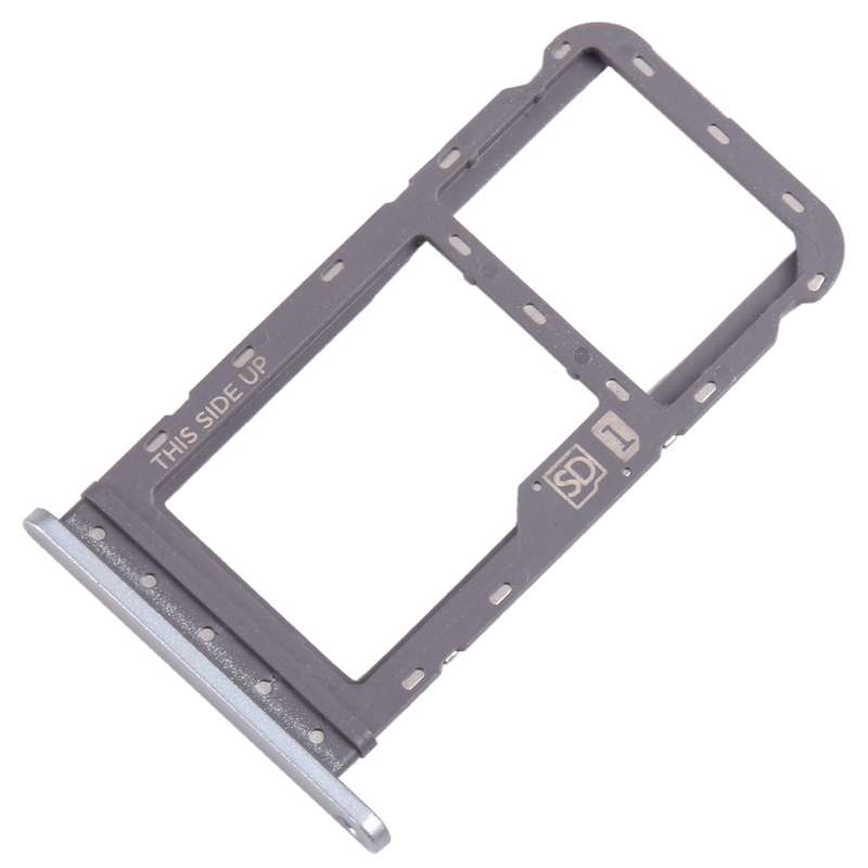 For Motorola Moto G Power 2021 SIM Card Tray + Micro SD Card Tray (Blue)