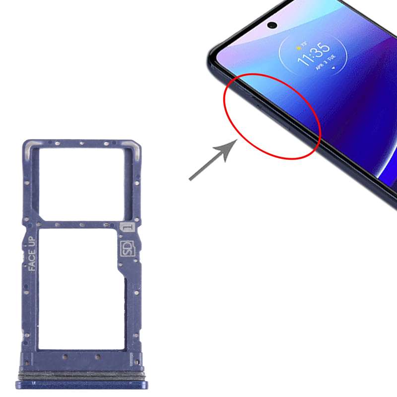 For Motorola Moto G Stylus 2022 SIM Card Tray + Micro SD Card Tray (Gold)