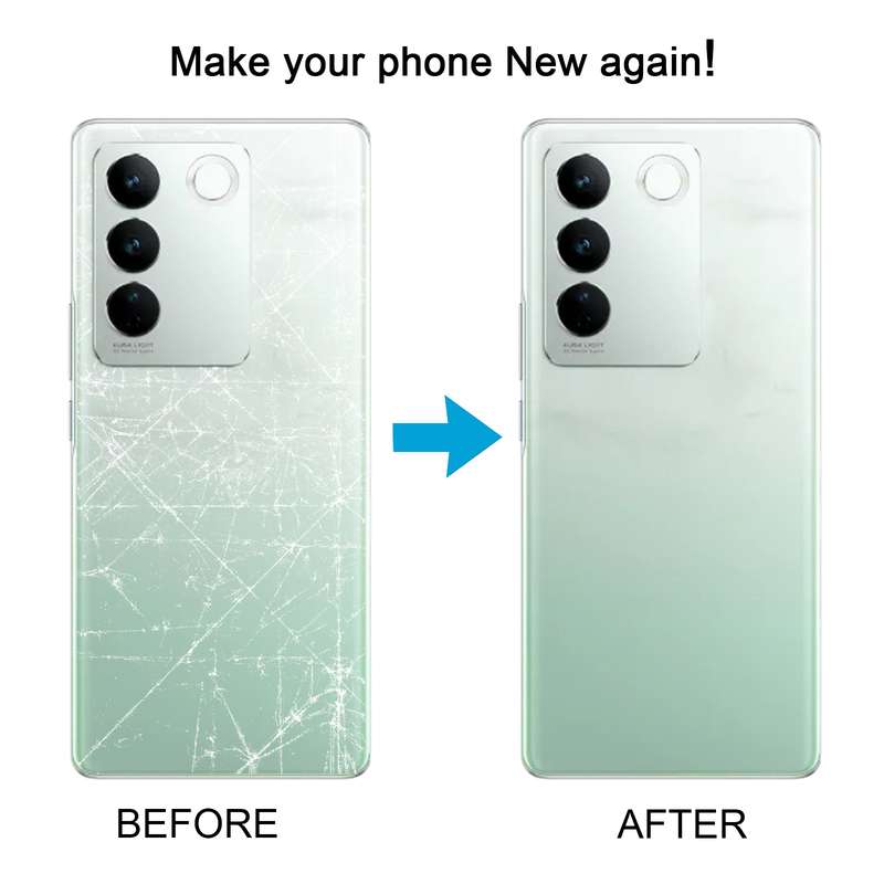 For vivo V27 / V27 Pro Original Battery Back Cover with Camera Lens Cover(Green)