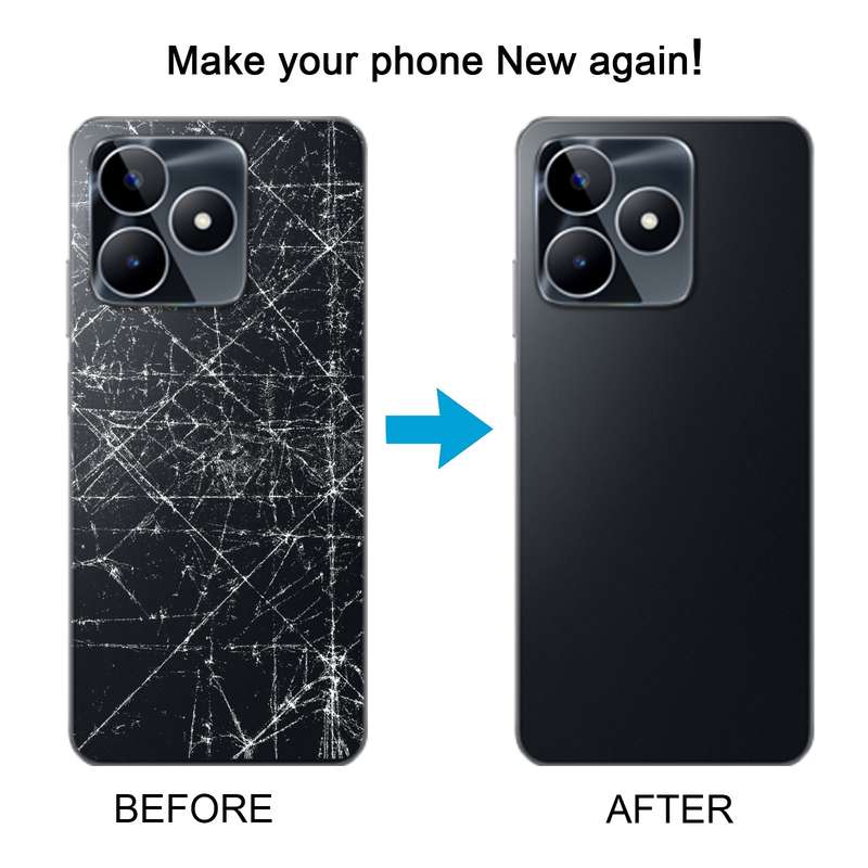 For Realme C53 Original Battery Back Cover with Camera Lens Cover(Gold)