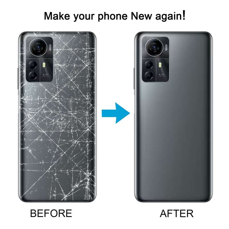 For ZTE Blade V41 Smart Battery Back Cover(Grey)