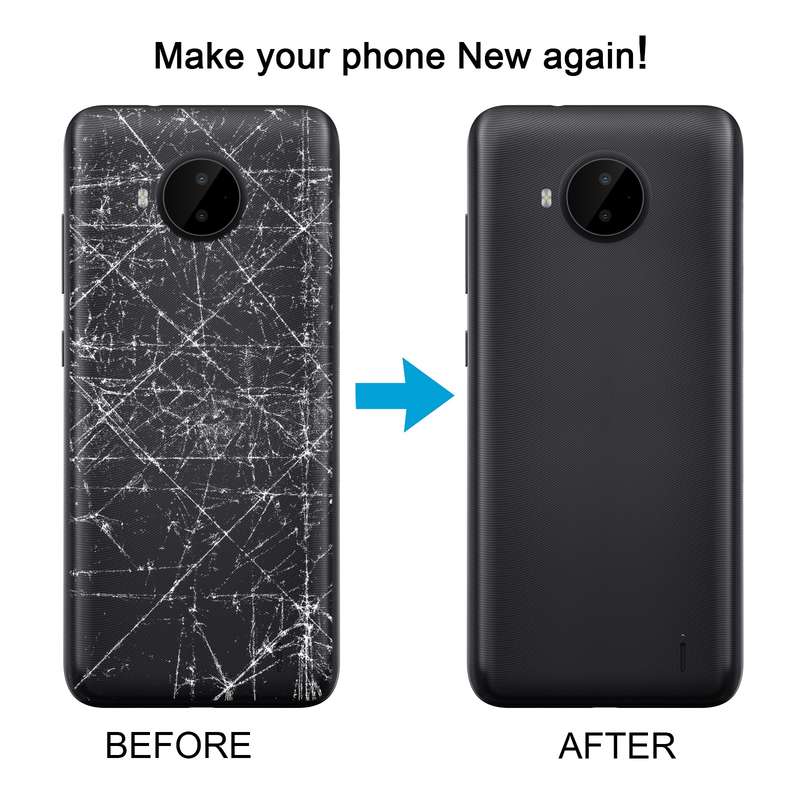 For Nokia C20 Plus Original Battery Back Cover(Black)