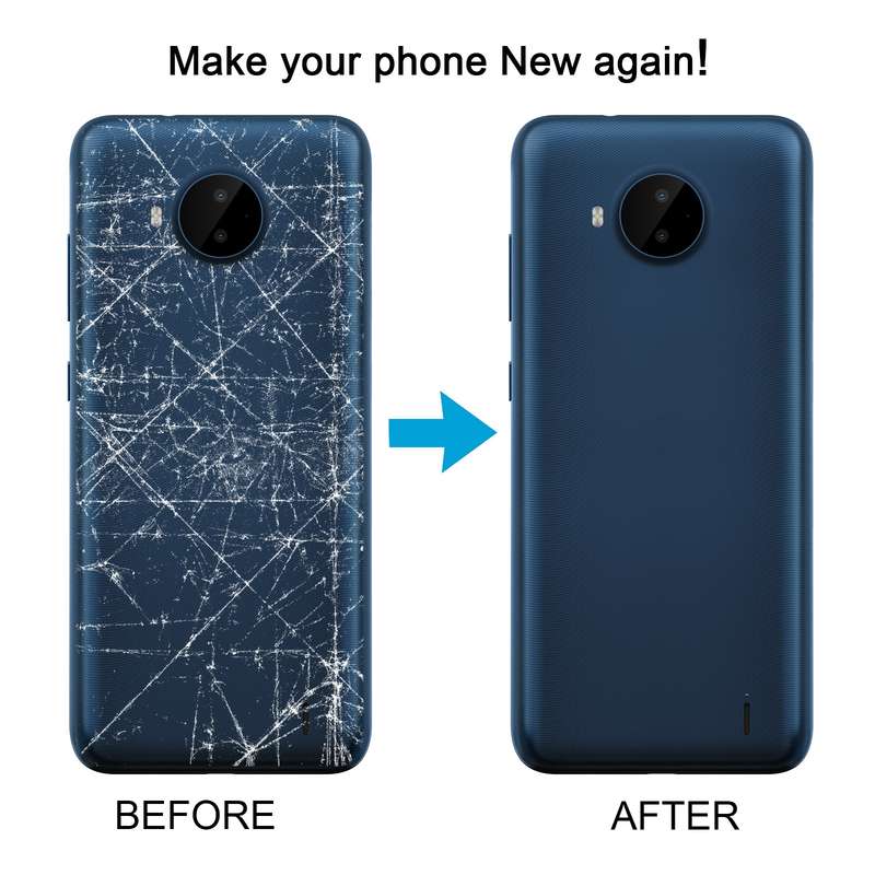 For Nokia C20 Plus Original Battery Back Cover(Black)