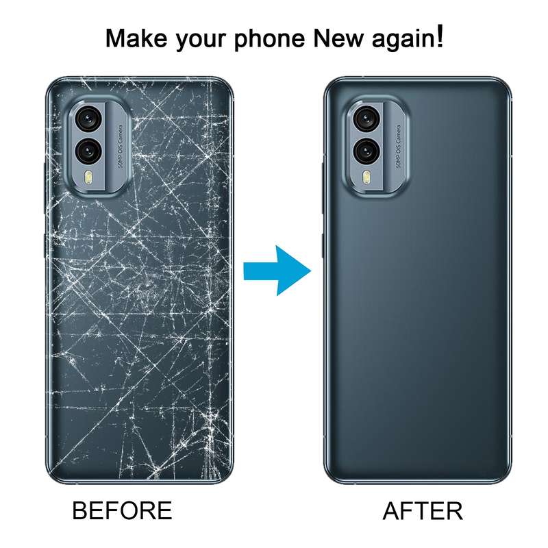 For Nokia X30 Original Battery Back Cover(Blue)