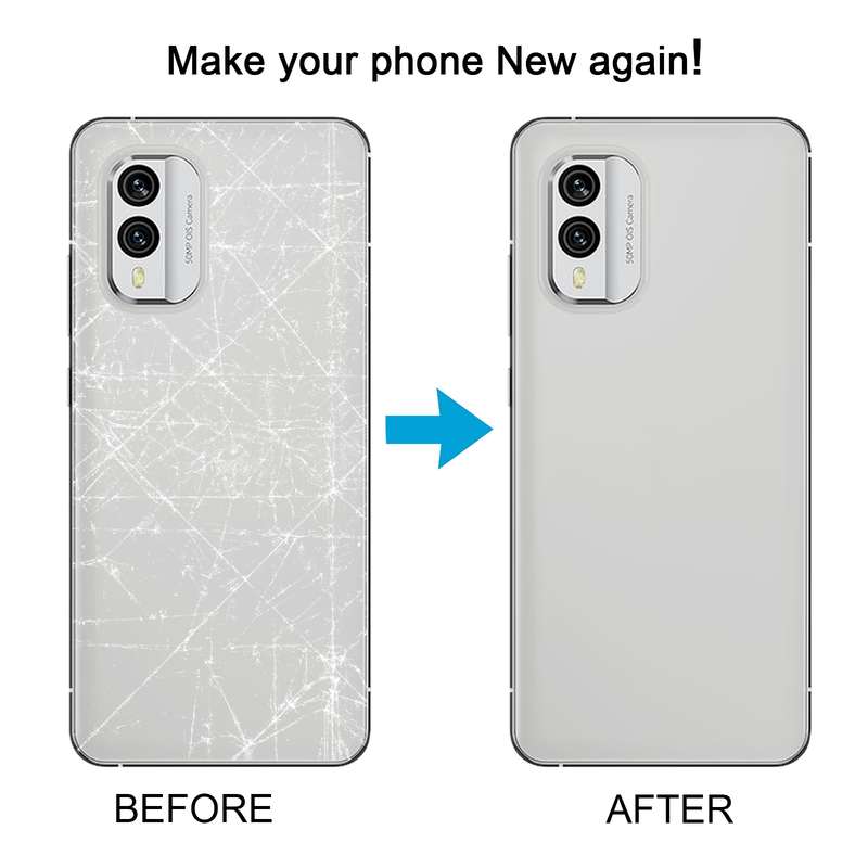 For Nokia X30 Original Battery Back Cover(Blue)