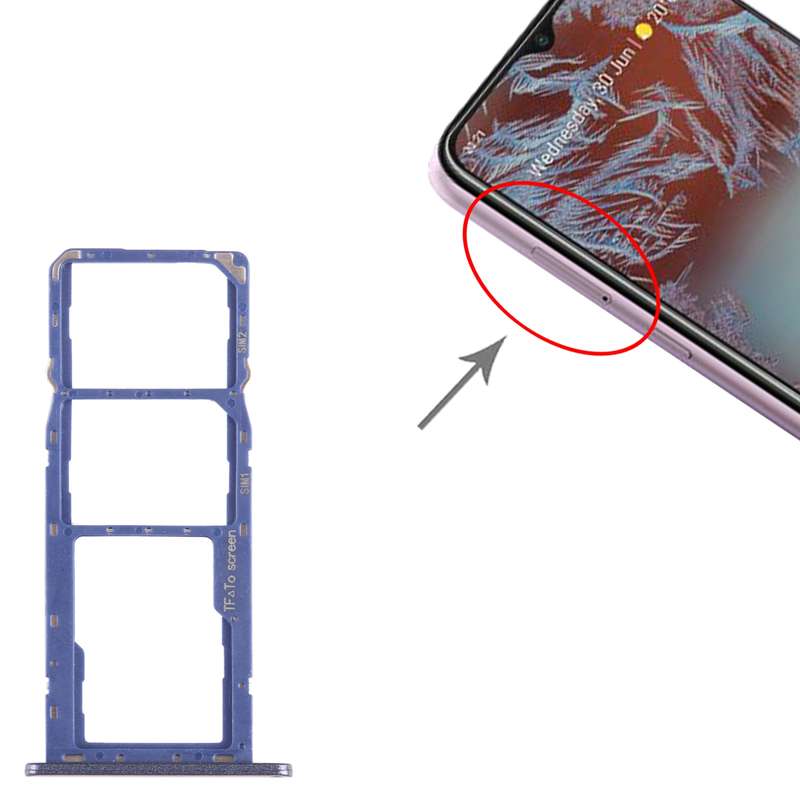 For Nokia G10 Original SIM + SIM + Micro SD Card Tray (Silver)