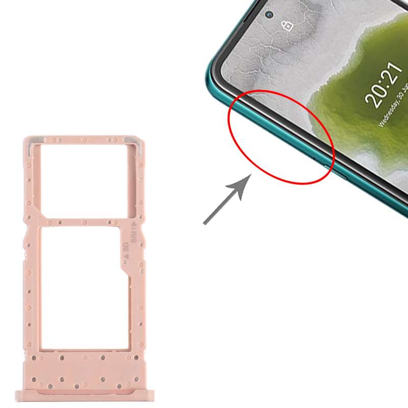 For Nokia X10 Original SIM + SIM / Micro SD Card Tray (Green)