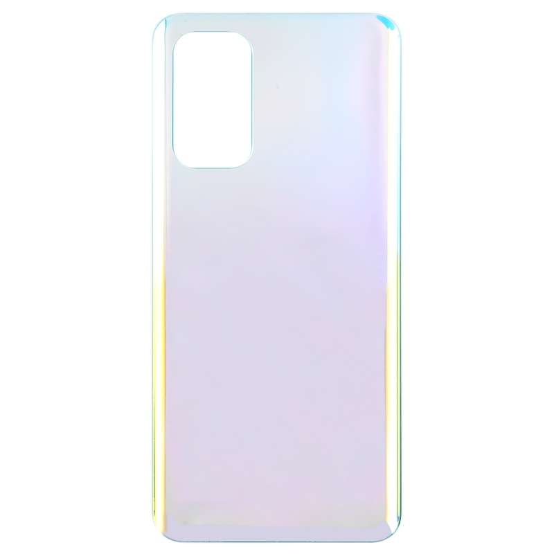 For OPPO Find X3 Lite Glass Material Battery Back Cover(Frosted Silver)