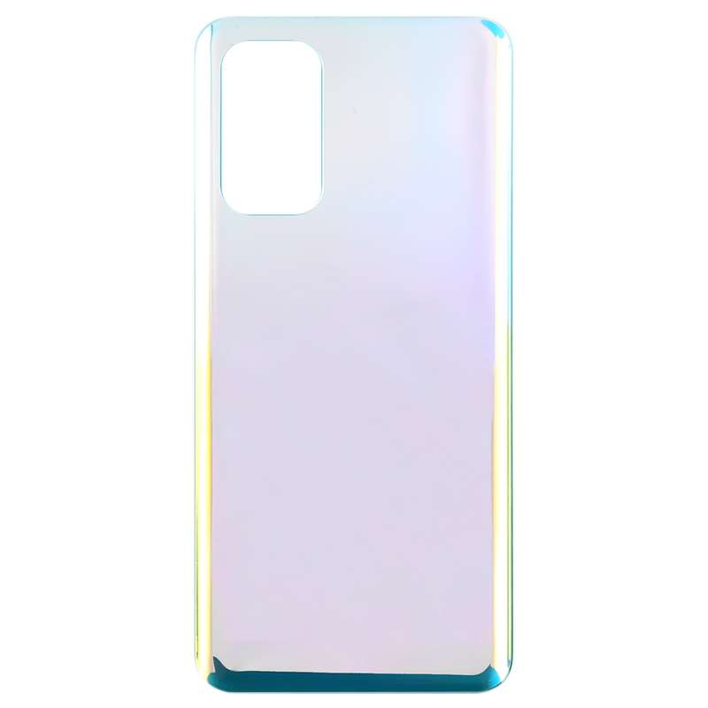 For OPPO Find X3 Lite Glass Material Battery Back Cover(Frosted Silver)