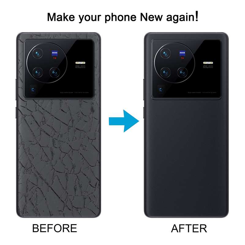 For vivo X80 OEM Glass Material Battery Back Cover(Black)