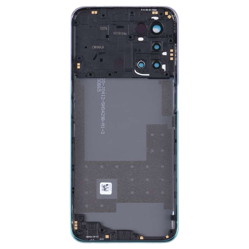 For OPPO A93 5G Battery Back Cover with Middle Frame(Black)
