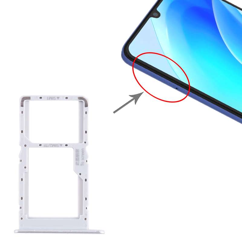 For Huawei nova Y70 Plus SIM + SIM / Micro SD Card Tray (Blue)